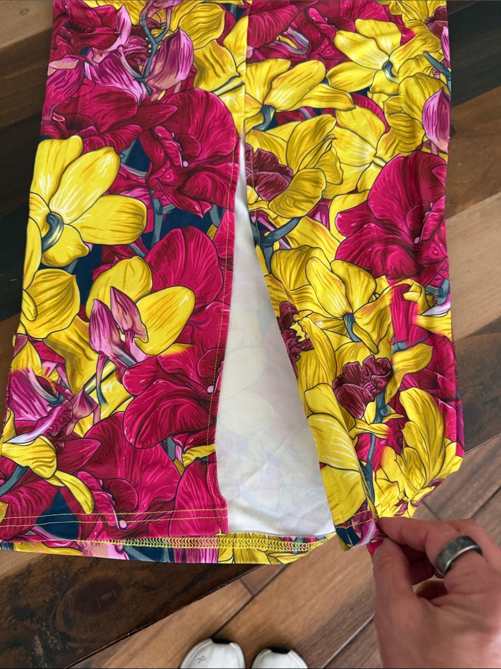 SHEIN Yellow & Pink Floral Maxi Dress - Picture 9 of 11